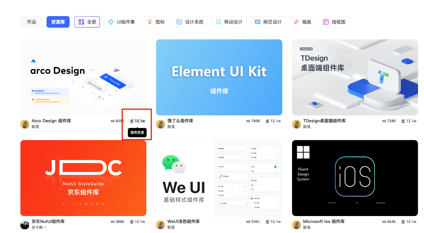 调用资源